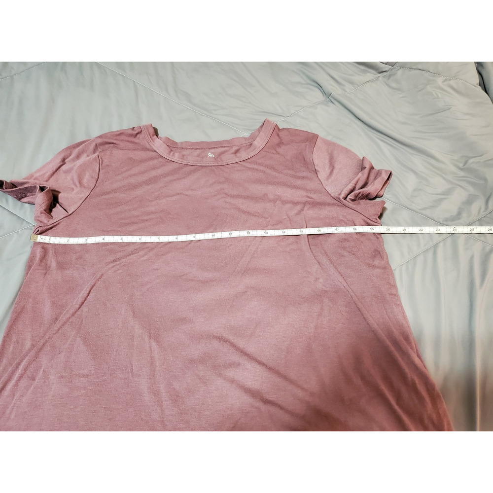 SO Favorite Women’s Crew Neck T-Shirt Purple Short Sleeve Casual Tee Size Large - Picture 3 of 10